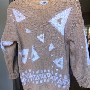 HJ IIBL New York Tan Sweater